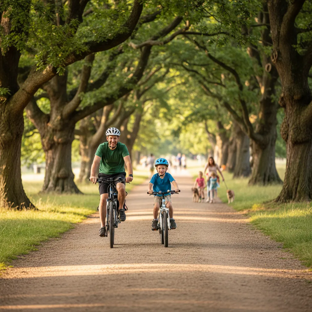 Regular family physical activity such as cycling helps children reach their recommended 60 minutes of daily movement
