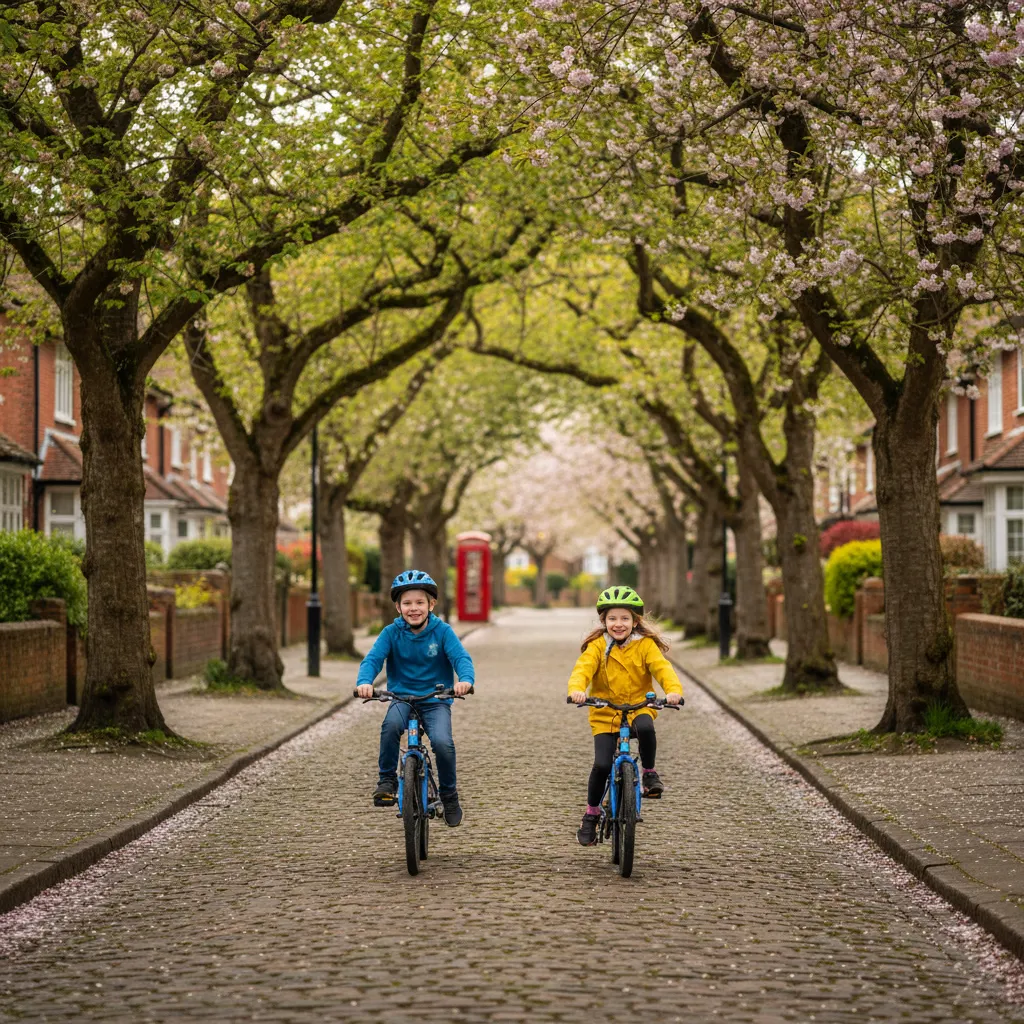 Regular physical activity such as cycling helps children maintain a healthy weight and build lifelong fitness habits