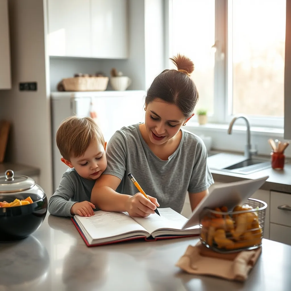 Planning meals for the week ahead helps families save money and reduce food waste