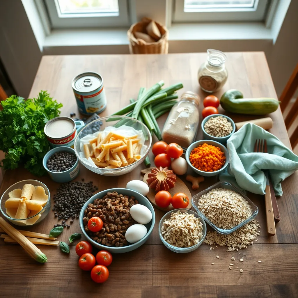 Affordable store-cupboard staples that form the foundation of budget family meals