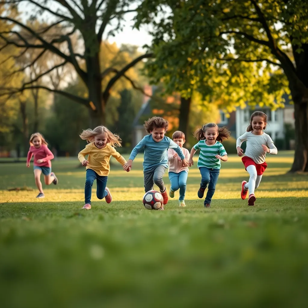 Active outdoor play is one of the most effective ways to help children maintain a healthy weight