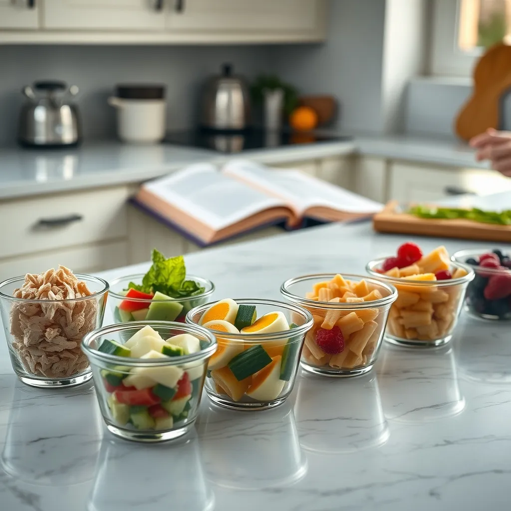 Sunday batch preparation makes assembling weekday lunch boxes quick and stress-free