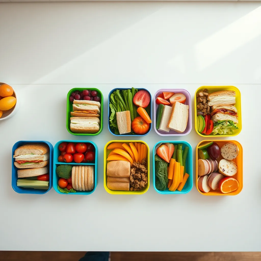 Planning packed lunches for the full week ensures children receive balanced nutrition even when eating away from home