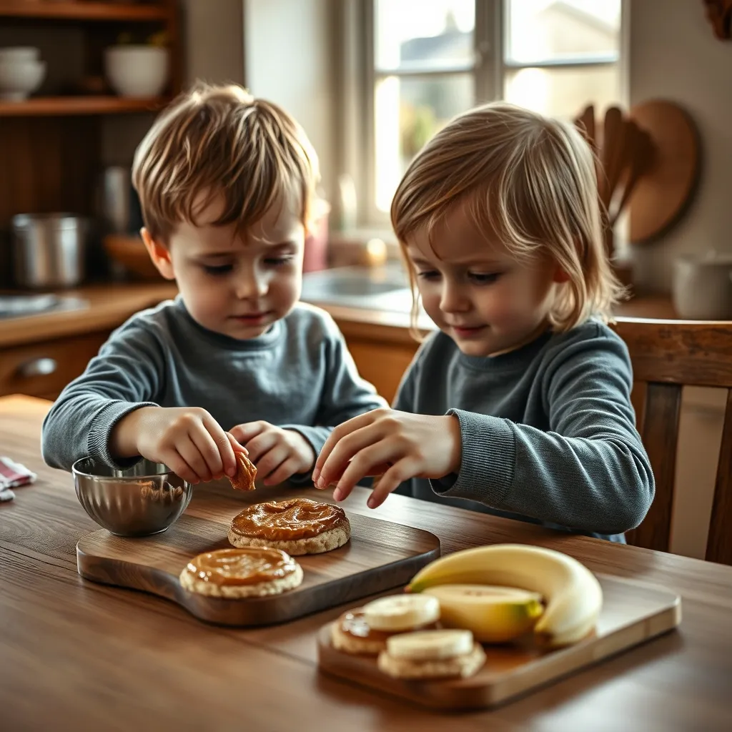Involving children in preparing healthier snacks encourages them to make better food choices independently
