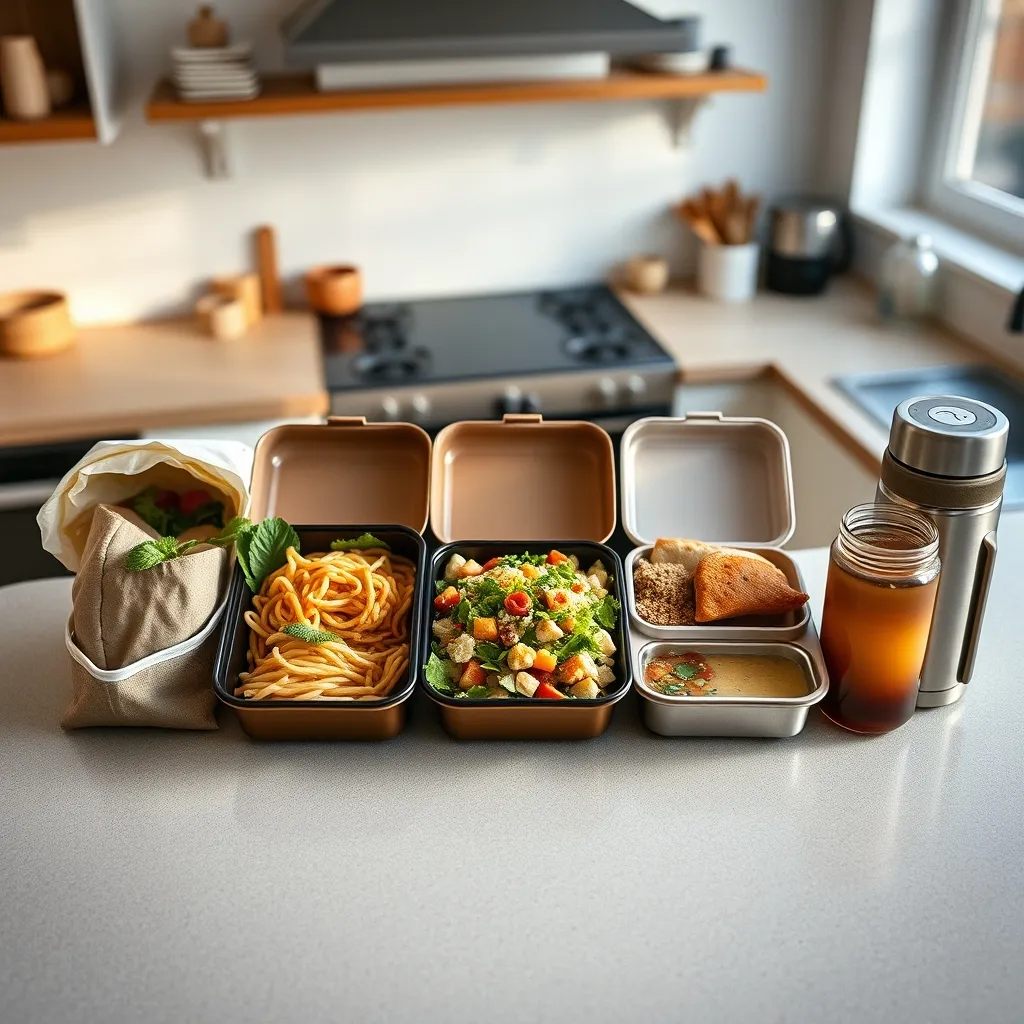 Five different lunch box ideas laid out for the week, offering variety and nutritional balance for teenage students