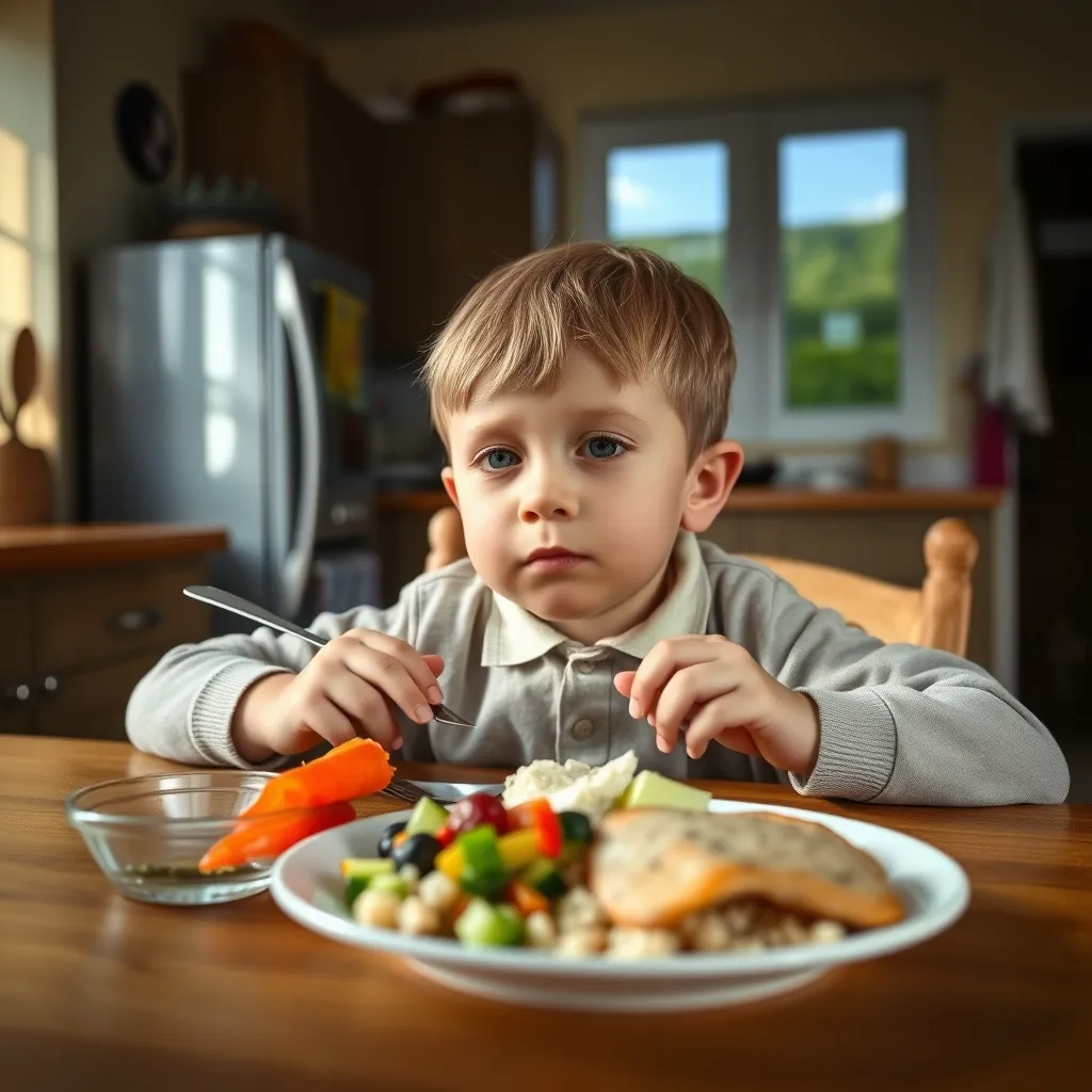 School-age children need roughly two-thirds of an adult portion across all food groups