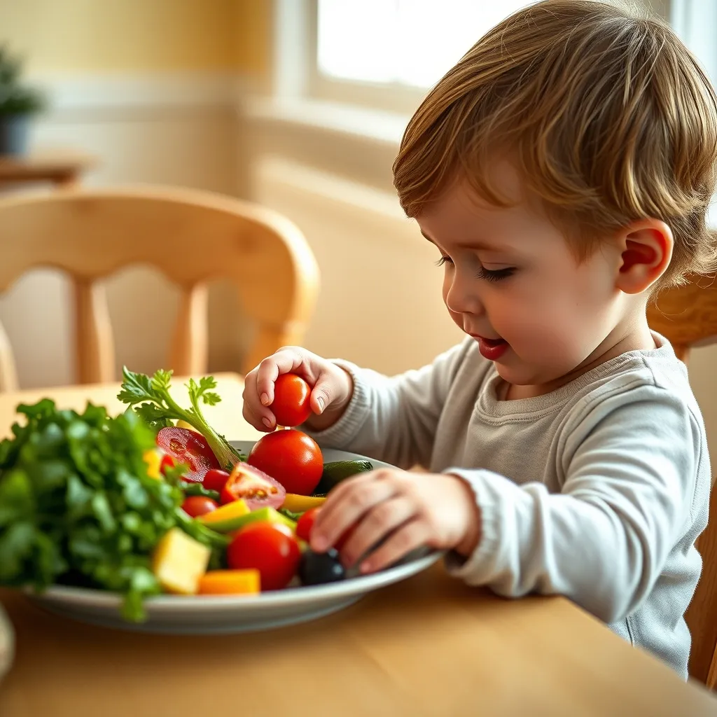 Allowing children to explore food at their own pace builds curiosity and reduces mealtime anxiety