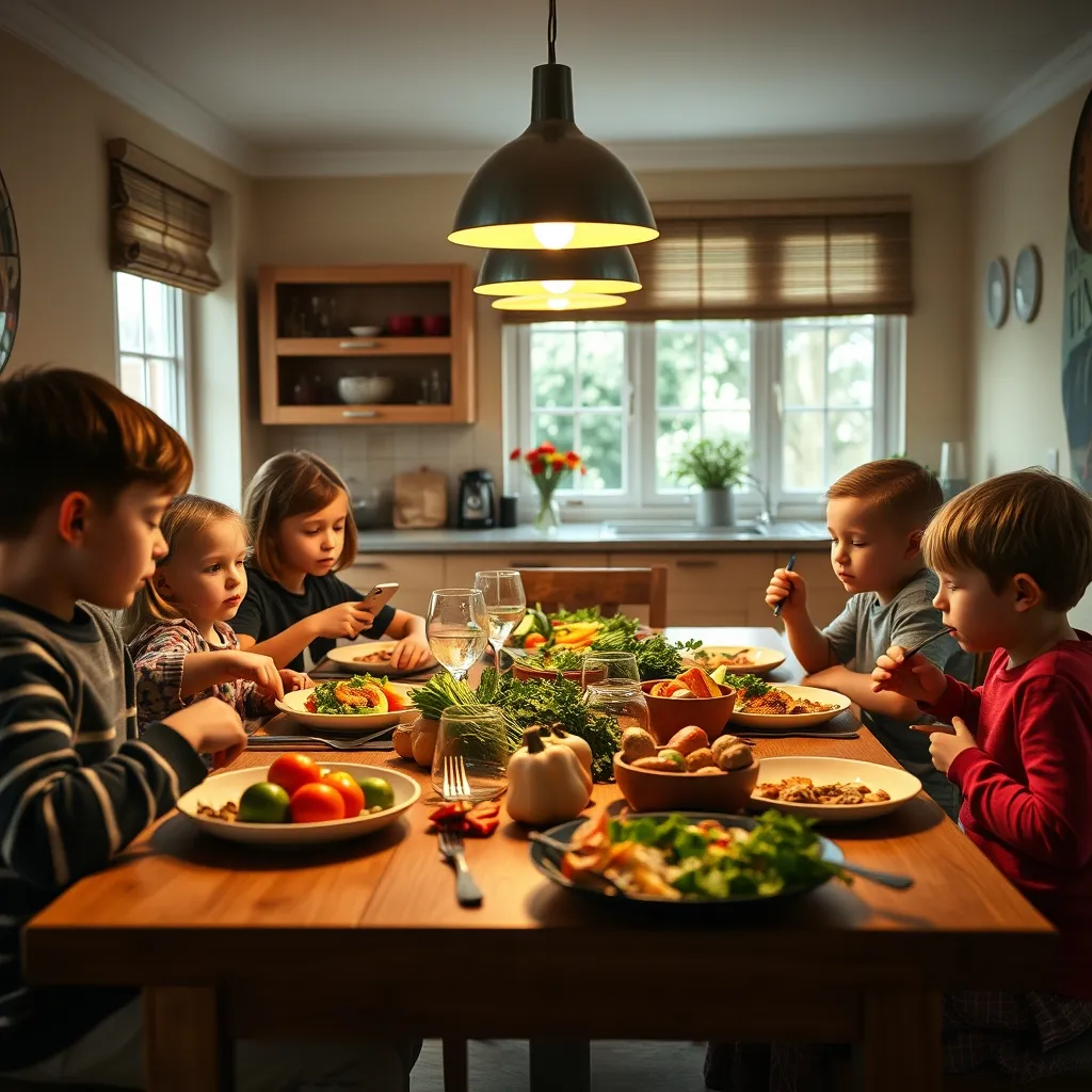 Screen-free family mealtimes help children recognise hunger and fullness cues while creating space for conversation
