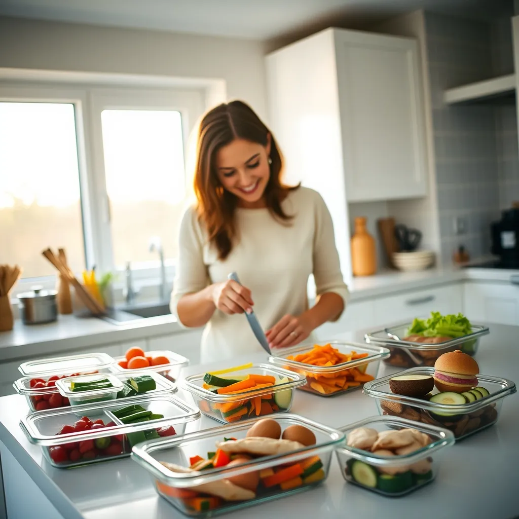 Sunday batch preparation makes weekday Slimming World packed lunches quick and effortless